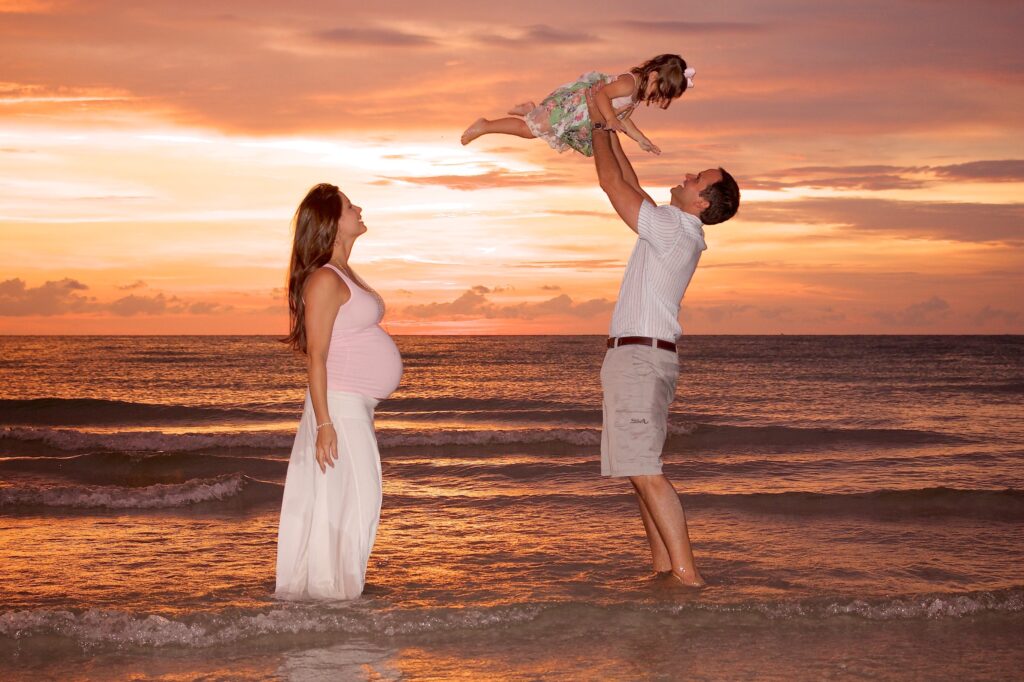 best beaches to take maternity pictures in Tampa - Sand Key Beach