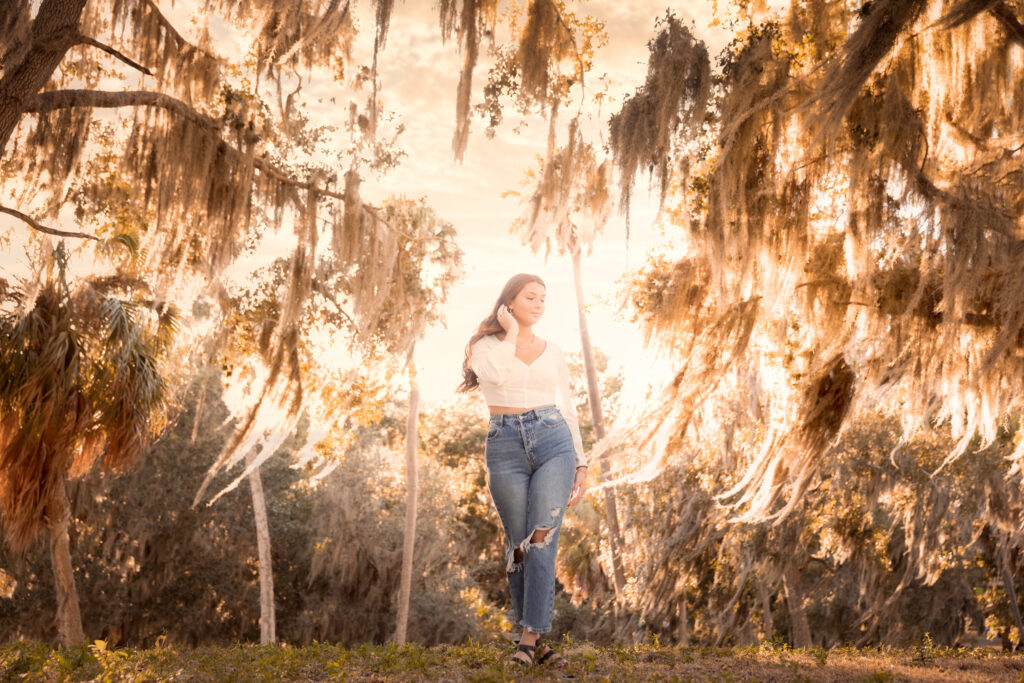 summer photo shoot at Phillippe Park  in Florida